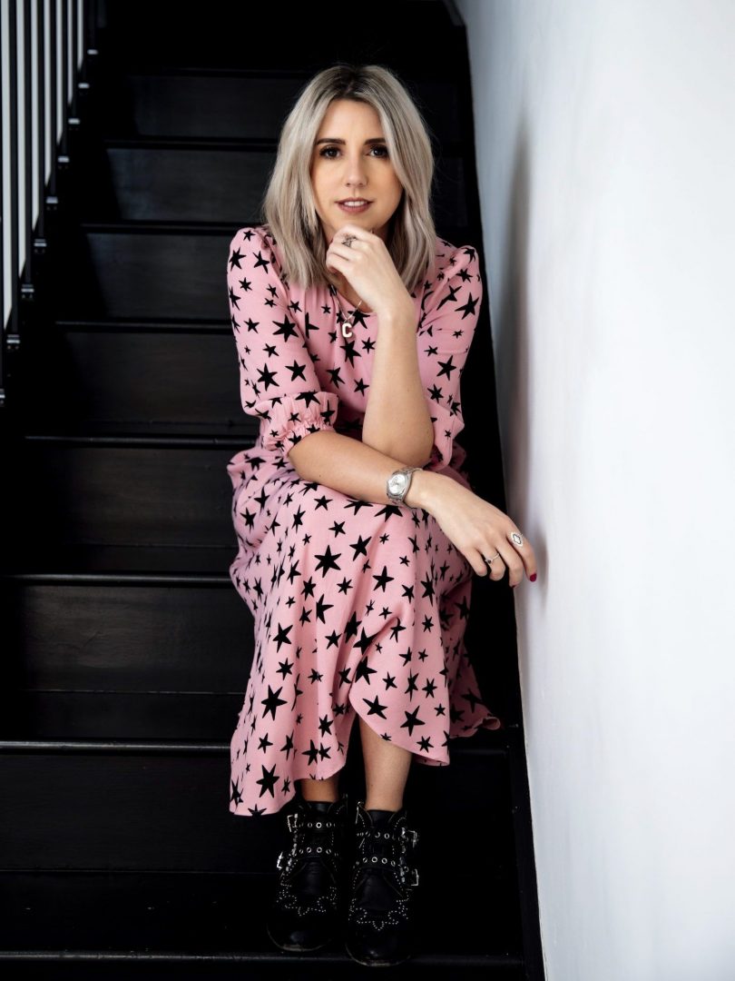 Cally Borg on Stairs